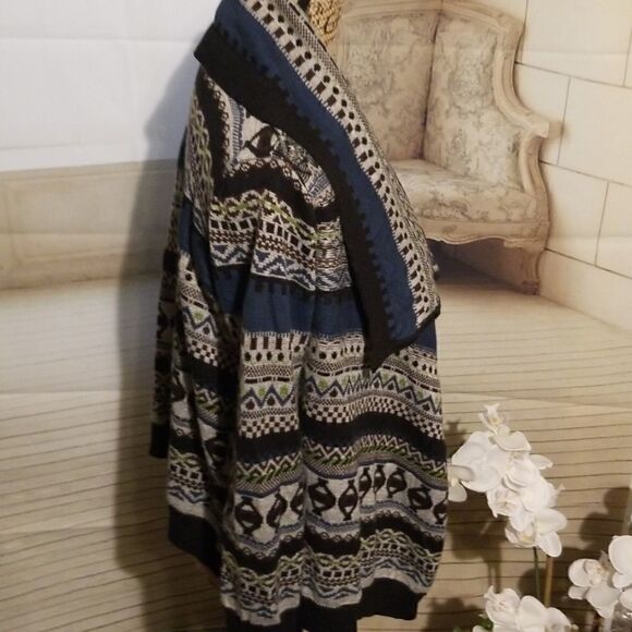 Foxcroft Aztec design cardigan   - Picture 3 of 6